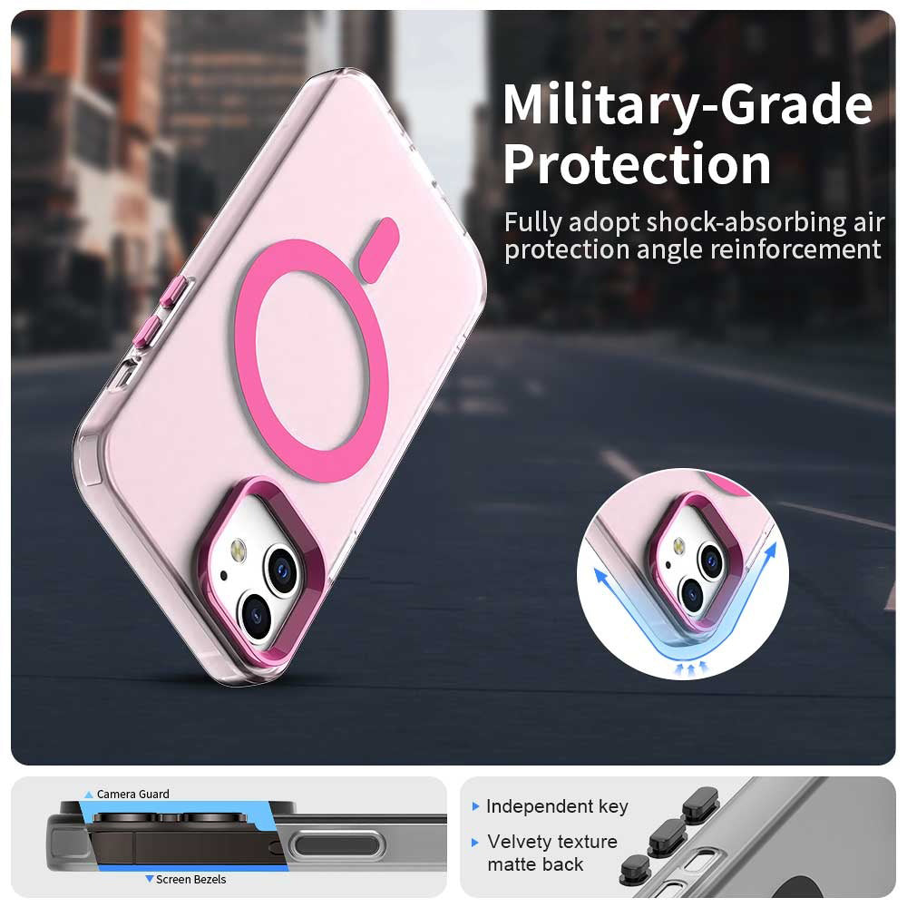 MagSafe-kuori Apple iPhone 12 / 12 Pro:lle, Techsuit, CandyCase, Vaaleanpunainen