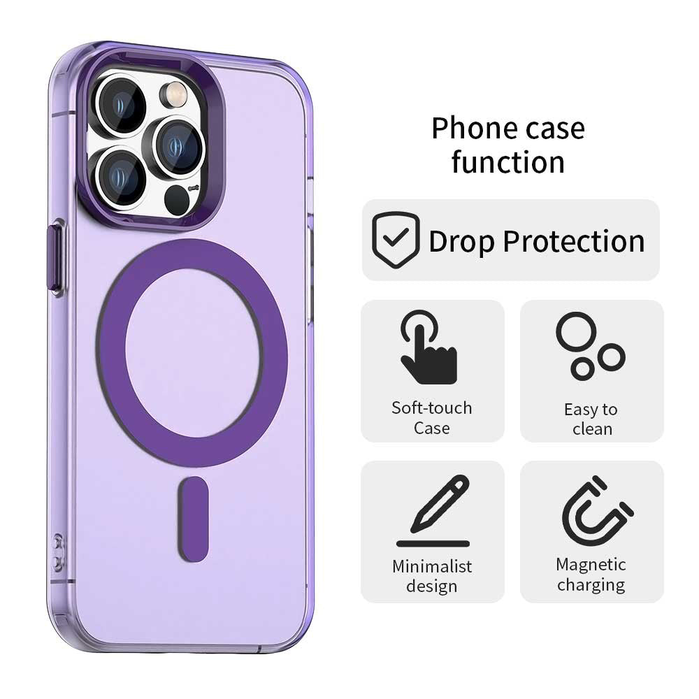 MagSafe-kuori Apple iPhone 12 Pro Maxille, Techsuit, CandyCase, Violetti