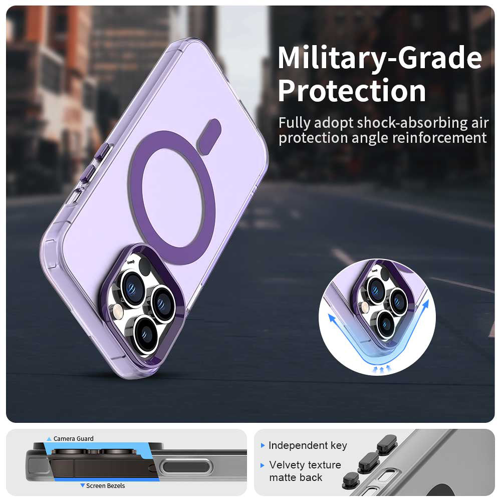 MagSafe-kuori Apple iPhone 12 Pro Maxille, Techsuit, CandyCase, Violetti