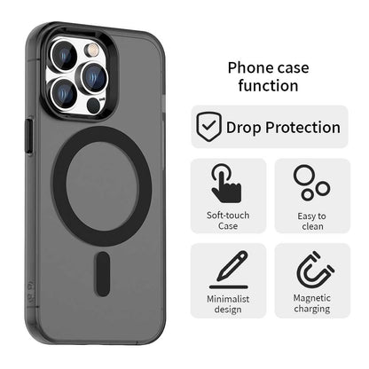 MagSafe Case for Apple iPhone 12 Pro Max, Techsuit, CandyCase, Black