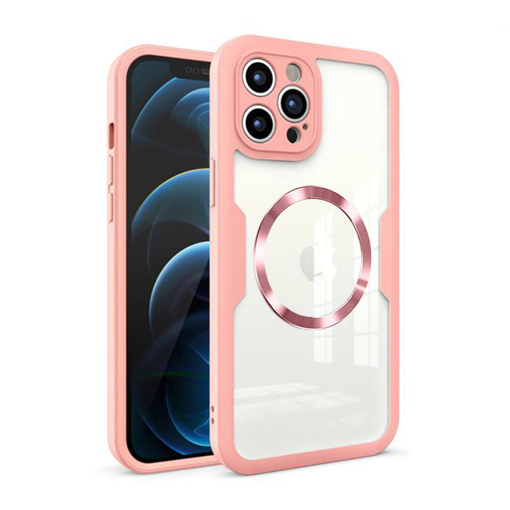 MagSafe Case for Apple iPhone 12 Pro Max, Techsuit, ColorVerse 360, Pink