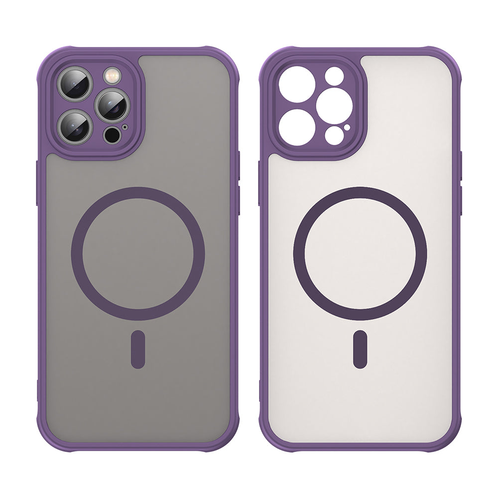 MagSafe-kuori Apple iPhone 12 Pro Maxille, Techsuit, HaloFrost II, Violetti