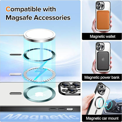 MagSafe Case for Apple iPhone 12 Pro Max, Techsuit, Luxury Crystal, Black