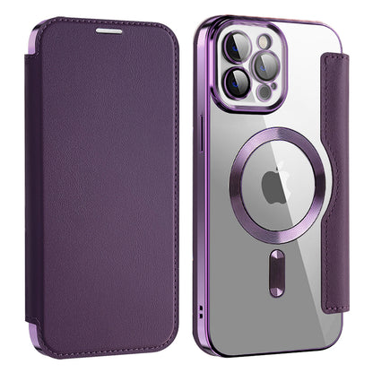 MagSafe-kuori Apple iPhone 12 Pro:lle, Techsuit, SmartMag Book, Violetti