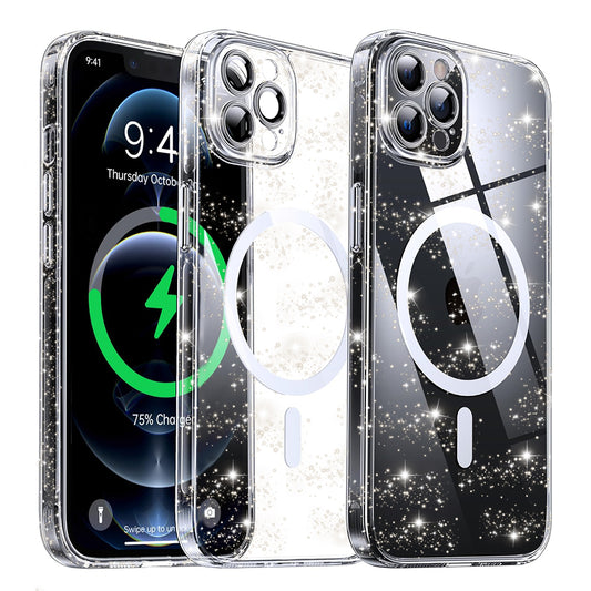 MagSafe-kuori Apple iPhone 12 Pro:lle, Techsuit, SparkleSkin, Läpinäkyvä
