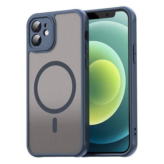 MagSafe-kuori Apple iPhone 12:lle, Techsuit, HaloFrost II, Laivastonsininen