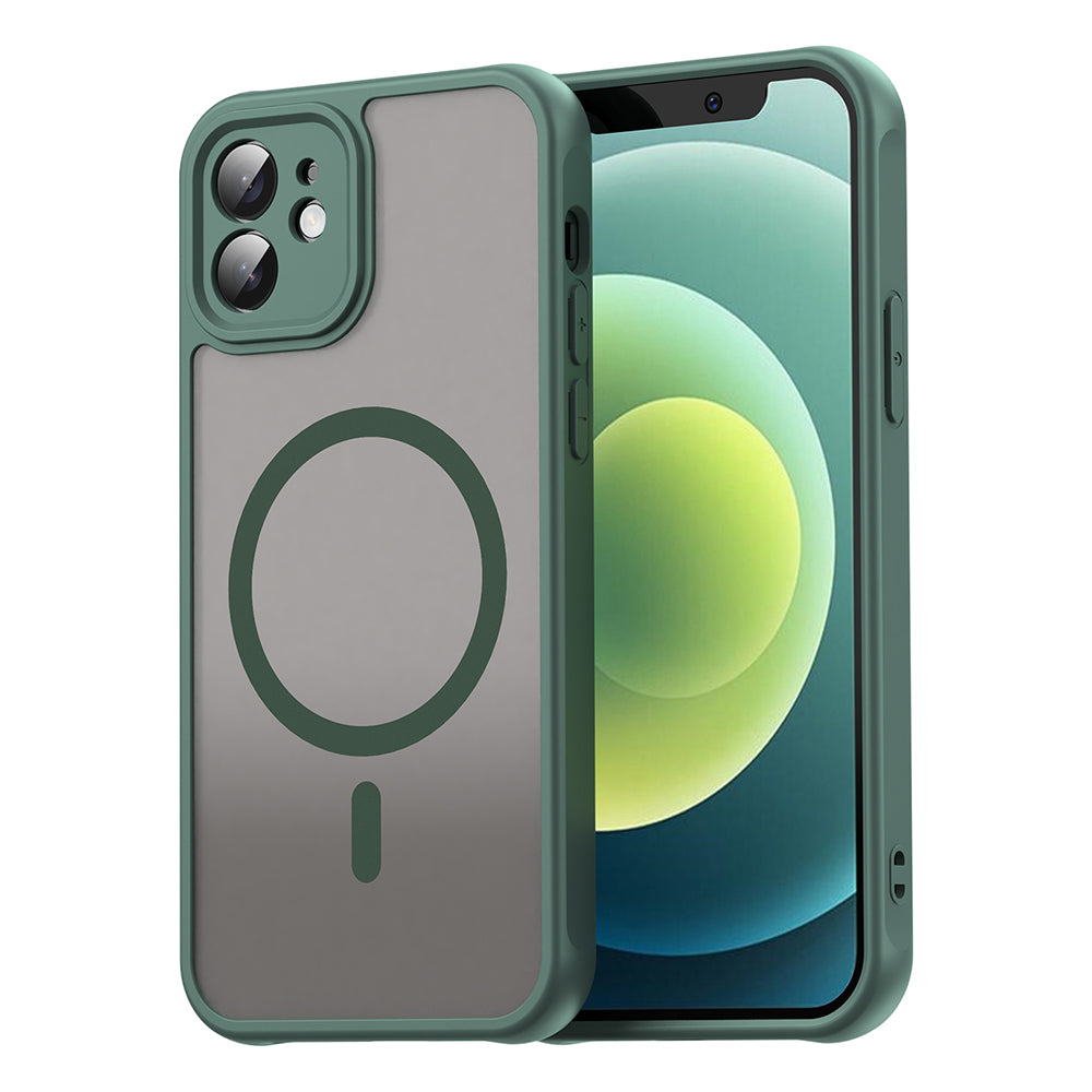 MagSafe-kuori Apple iPhone 12:lle, Techsuit, HaloFrost II, Vihreä