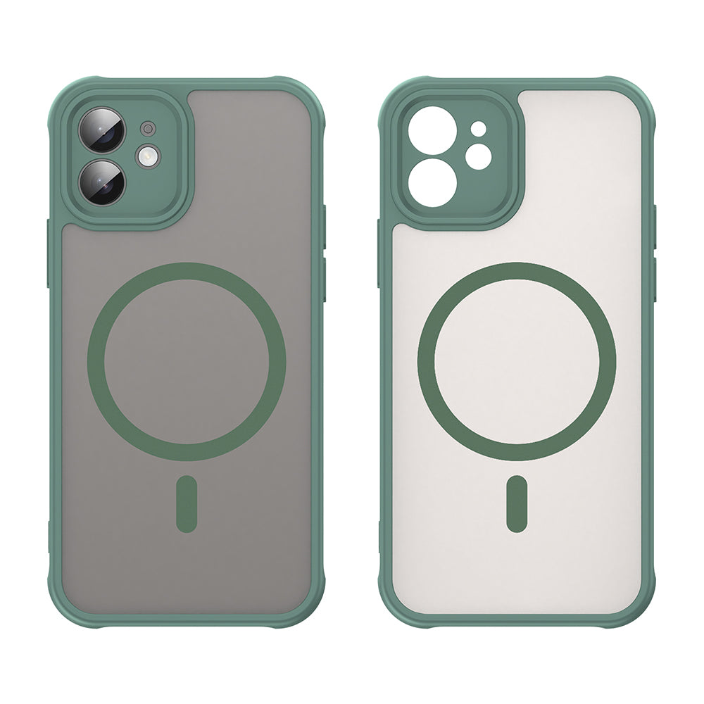 MagSafe-kuori Apple iPhone 12:lle, Techsuit, HaloFrost II, Vihreä
