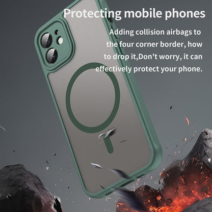 MagSafe-kuori Apple iPhone 12:lle, Techsuit, HaloFrost II, Vihreä
