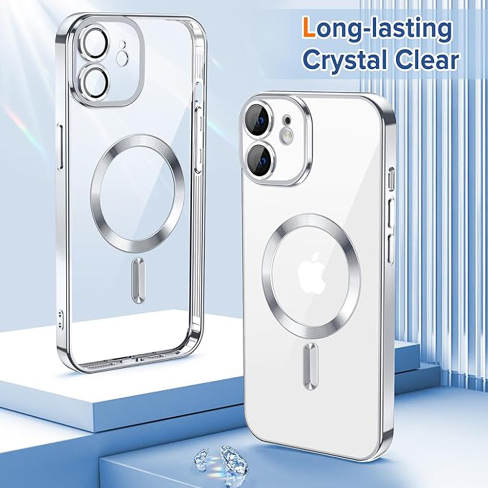MagSafe-kuori Apple iPhone 12:lle, Techsuit, Luxury Crystal, Hopea