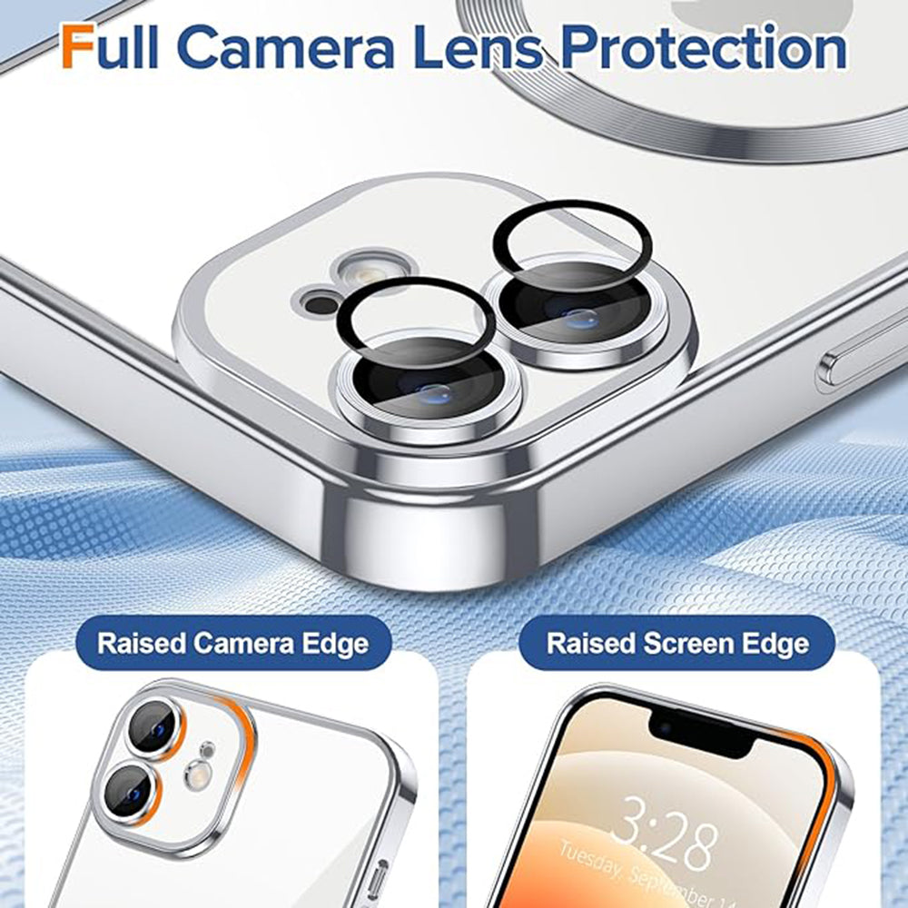 MagSafe-kuori Apple iPhone 12:lle, Techsuit, Luxury Crystal, Hopea