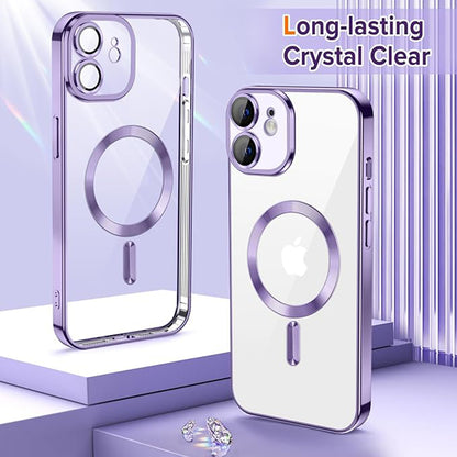 MagSafe-kuori Apple iPhone 12:lle, Techsuit, Luxury Crystal, Vaalean violetti