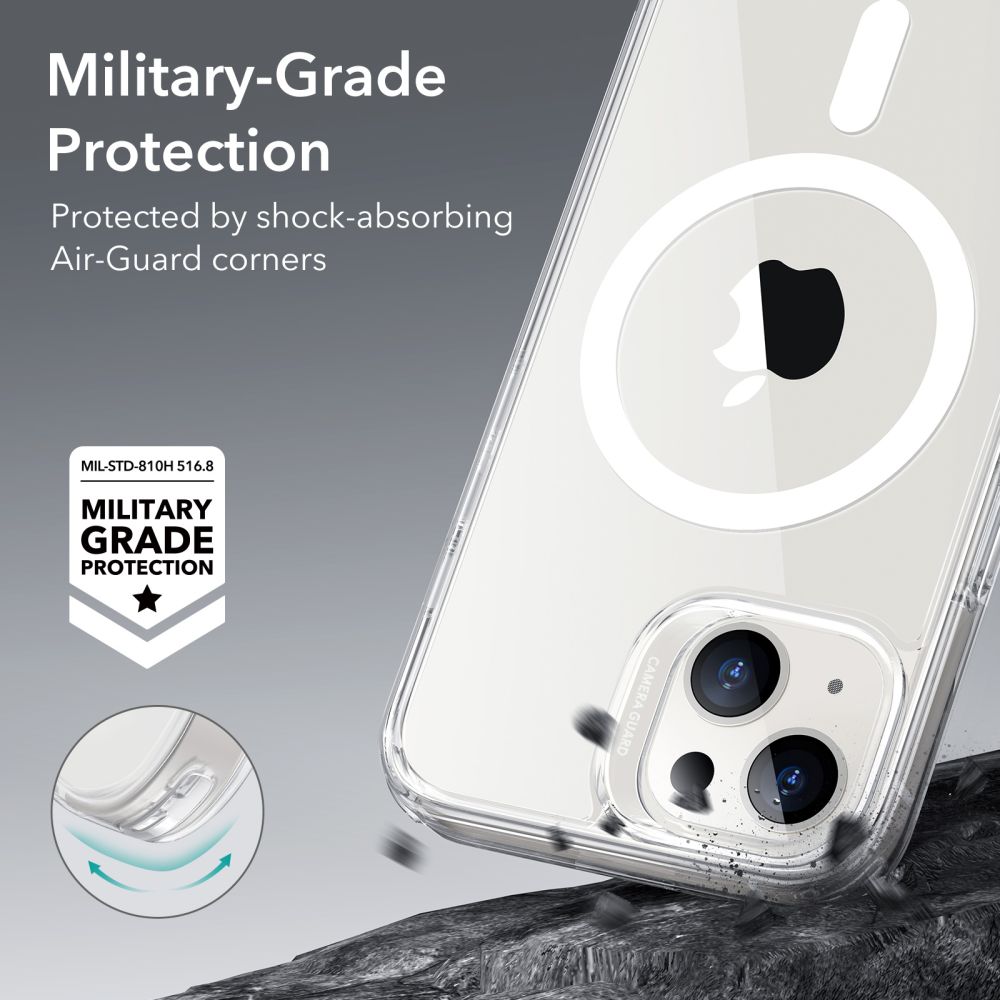 MagSafe Case for Apple iPhone 14 / 13, ESR, Classic Hybrid, Transparent