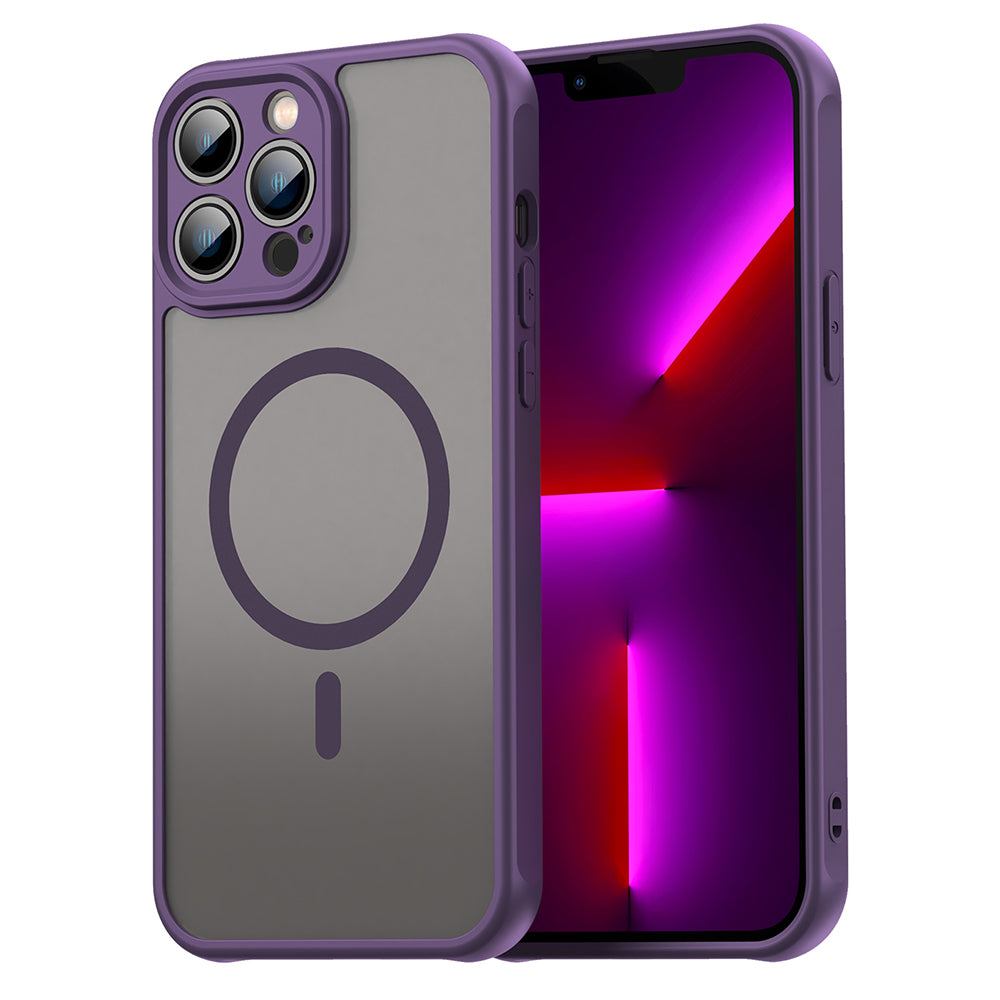 MagSafe-kuori Apple iPhone 13 Pro Maxille, Techsuit, HaloFrost II, Violetti
