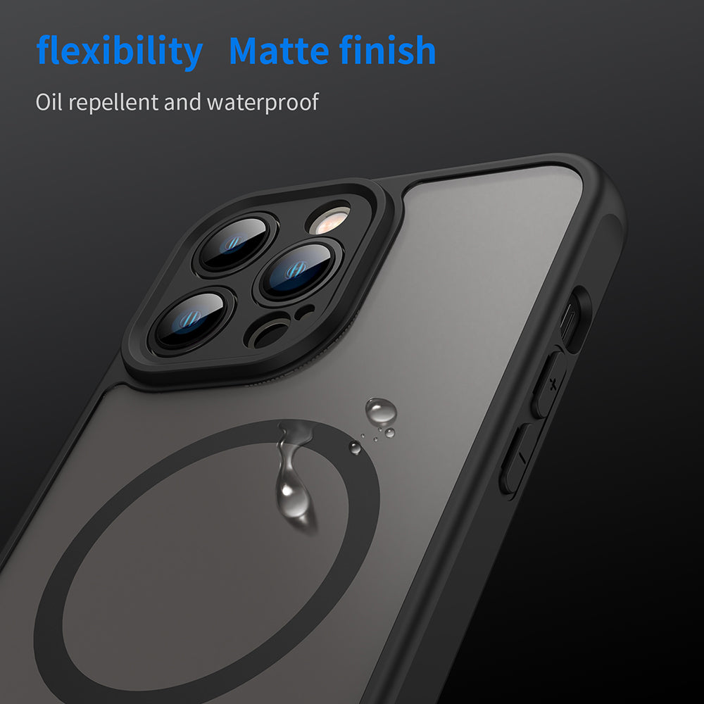 MagSafe-kuori Apple iPhone 13 Pro Maxille, Techsuit, HaloFrost II, Musta