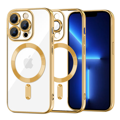 MagSafe-kuori Apple iPhone 13 Pro Maxille, Techsuit, Luxury Crystal, Kultainen