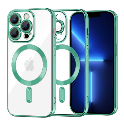 MagSafe-kuori Apple iPhone 13 Pro Maxille, Techsuit, Luxury Crystal, Vaaleanvihreä