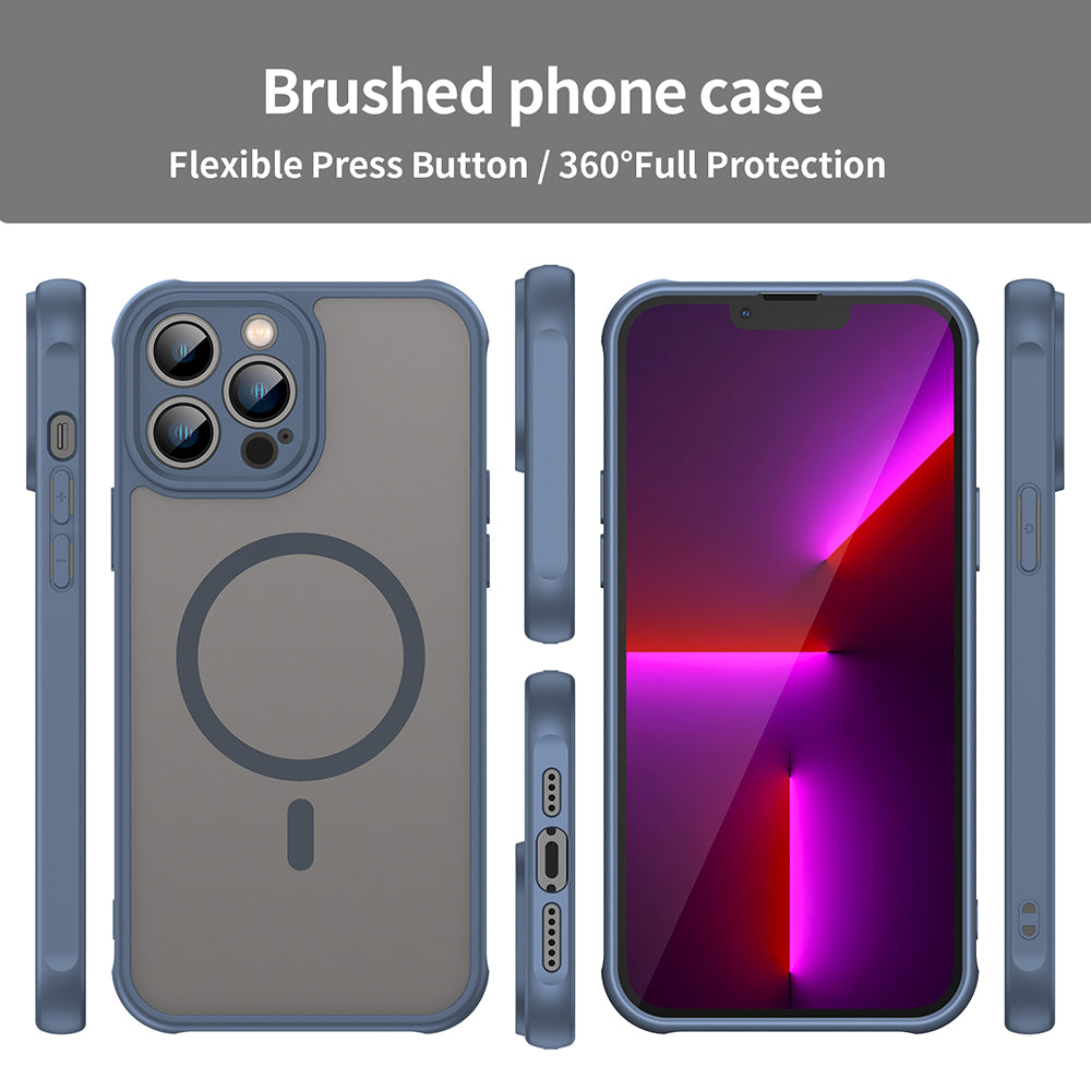 MagSafe-kuori Apple iPhone 13 Pro:lle, Techsuit, HaloFrost II, Laivastonsininen