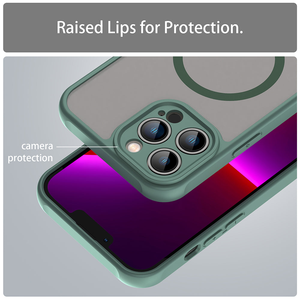 MagSafe-kuori Apple iPhone 13 Pro:lle, Techsuit, HaloFrost II, Vihreä