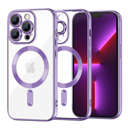 MagSafe-kuori Apple iPhone 13 Pro:lle, Techsuit, Luxury Crystal, Vaaleanvioletti