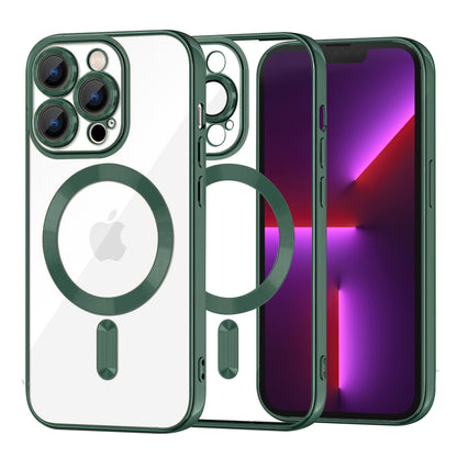 MagSafe-kuori Apple iPhone 13 Pro:lle, Techsuit, Luxury Crystal, Tummanvihreä
