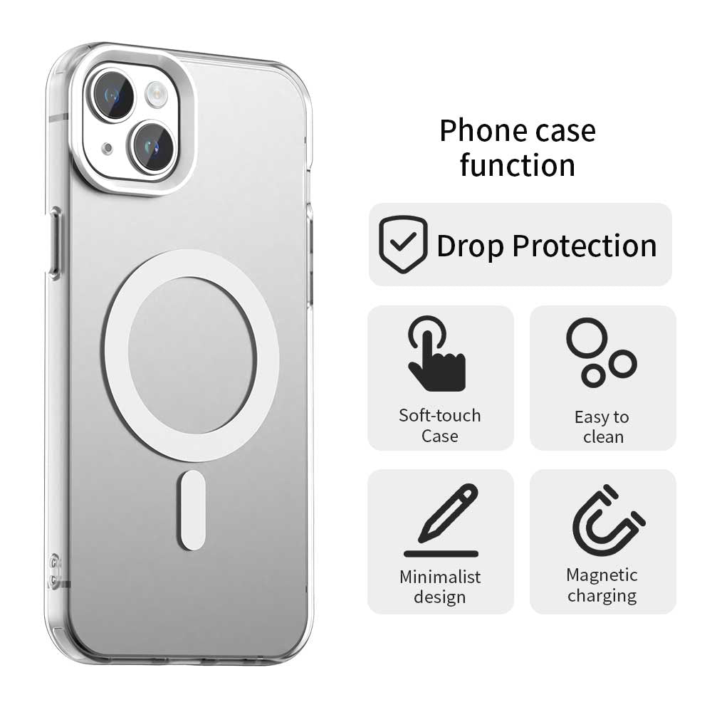 MagSafe-kuori Apple iPhone 13:lle, Techsuit, CandyCase, Valkoinen