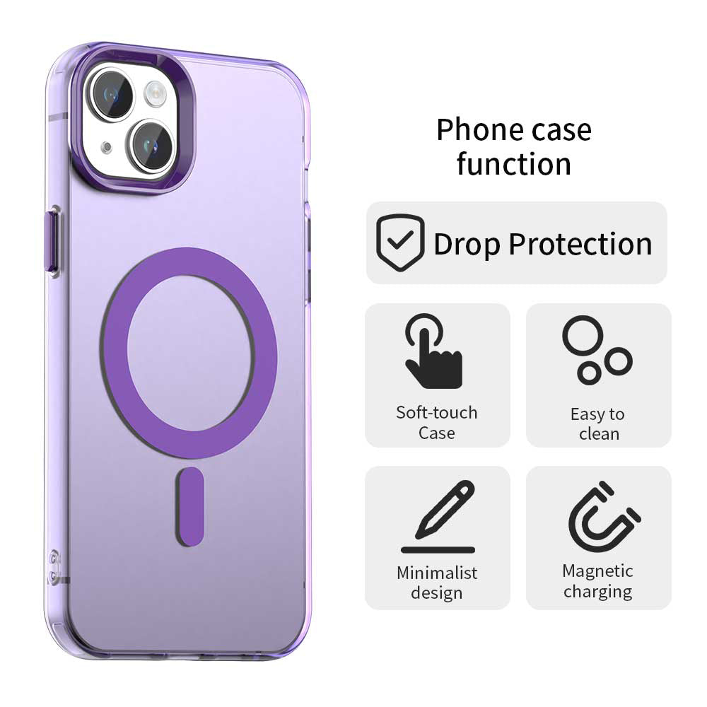 MagSafe Case for Apple iPhone 13, Techsuit, CandyCase, Purple