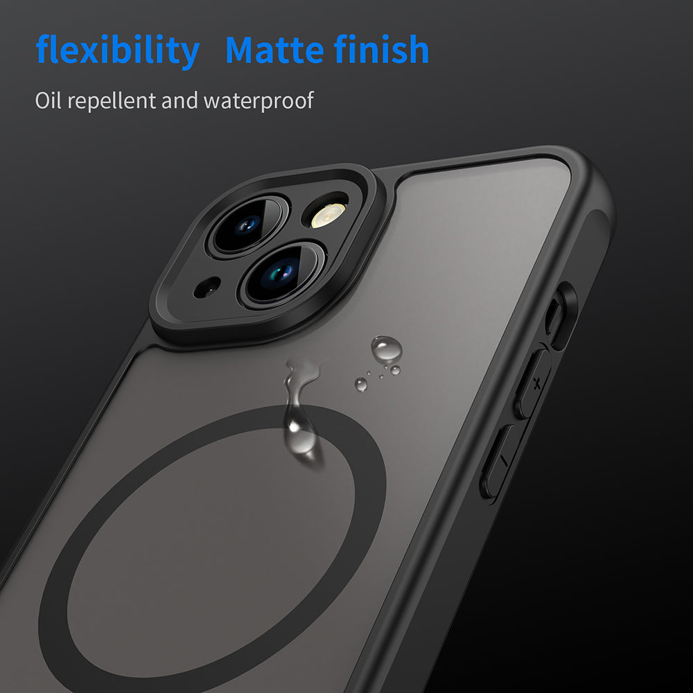 MagSafe-kuori Apple iPhone 13:lle, Techsuit, HaloFrost II, Musta