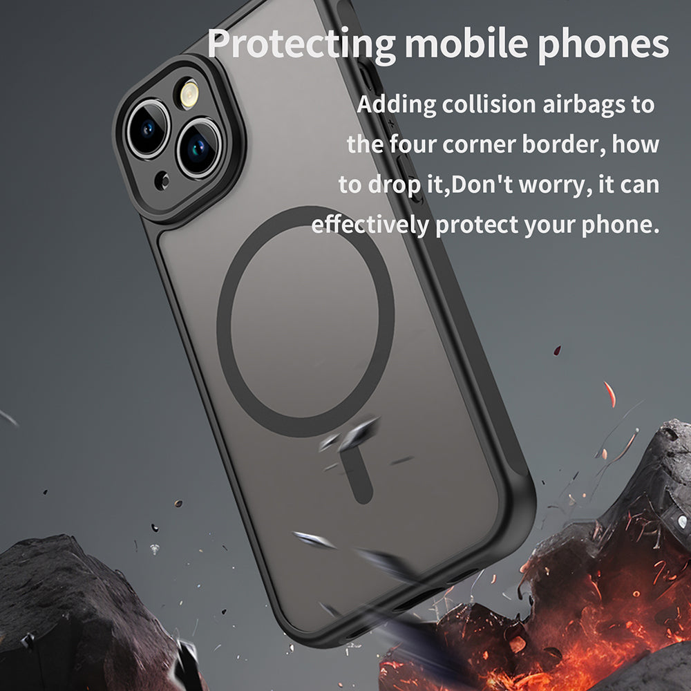 MagSafe-kuori Apple iPhone 13:lle, Techsuit, HaloFrost II, Musta