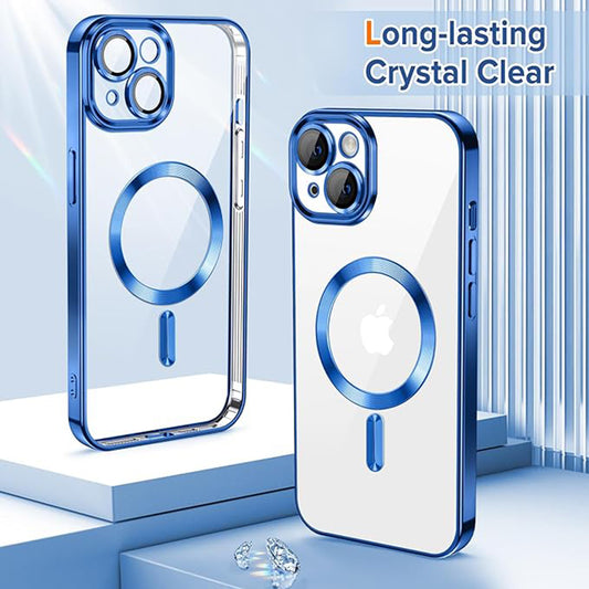 MagSafe-kuori Apple iPhone 13:lle, Techsuit, Luxury Crystal, Tummansininen
