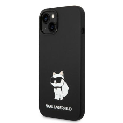 MagSafe-kotelo Apple iPhone 14 Plus -puhelimelle, Karl Lagerfeld, Silicone Choupette, Musta