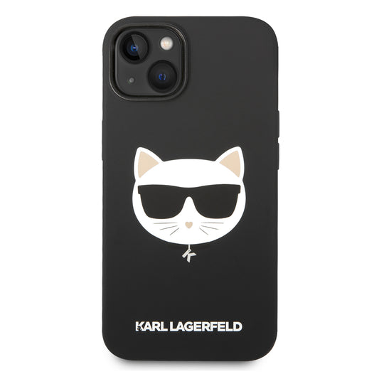 MagSafe-kotelo Apple iPhone 14 Plus -puhelimelle, Karl Lagerfeld, Silicone Choupette's Head, Musta