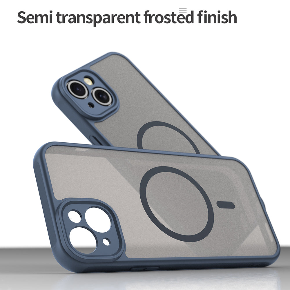 MagSafe-kuori Apple iPhone 14 Plus:lle, Techsuit, HaloFrost II, Laivastonsininen