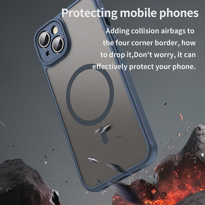 MagSafe-kuori Apple iPhone 14 Plus:lle, Techsuit, HaloFrost II, Laivastonsininen