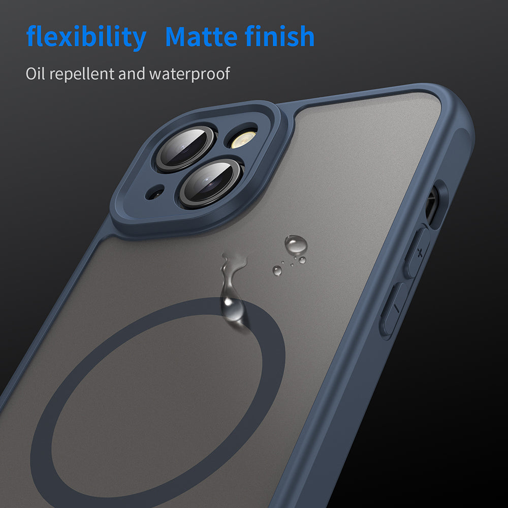 MagSafe-kuori Apple iPhone 14 Plus:lle, Techsuit, HaloFrost II, Laivastonsininen
