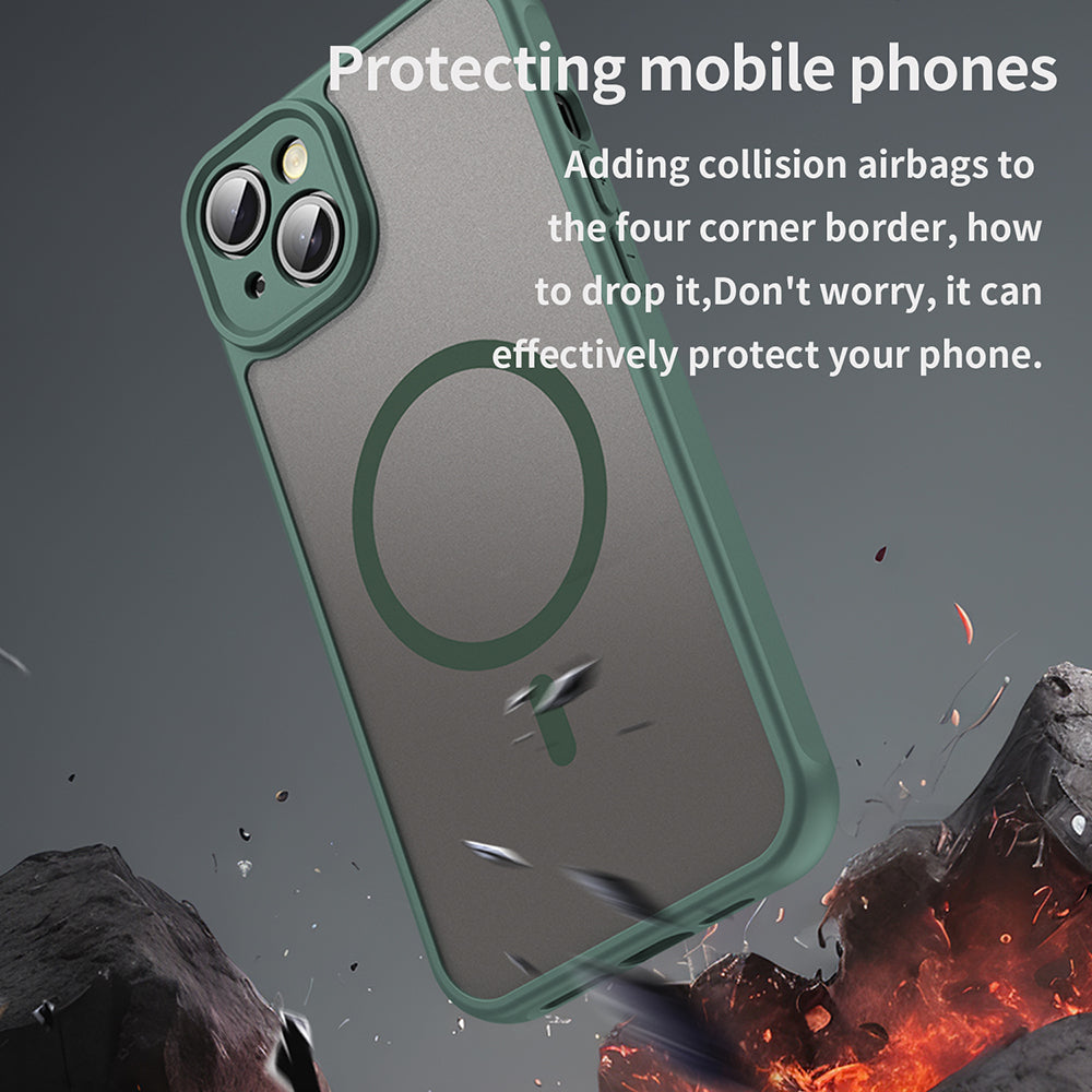 MagSafe-kuori Apple iPhone 14 Plus:lle, Techsuit, HaloFrost II, Vihreä