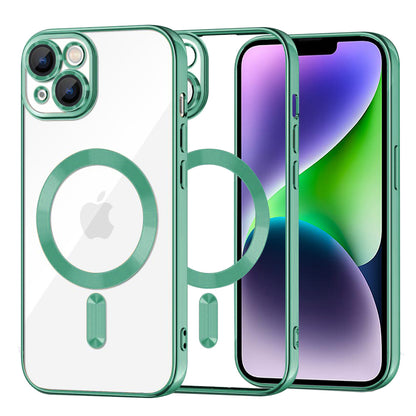 MagSafe-kuori Apple iPhone 14 Plus:lle, Techsuit, Luxury Crystal, Vaaleanvihreä