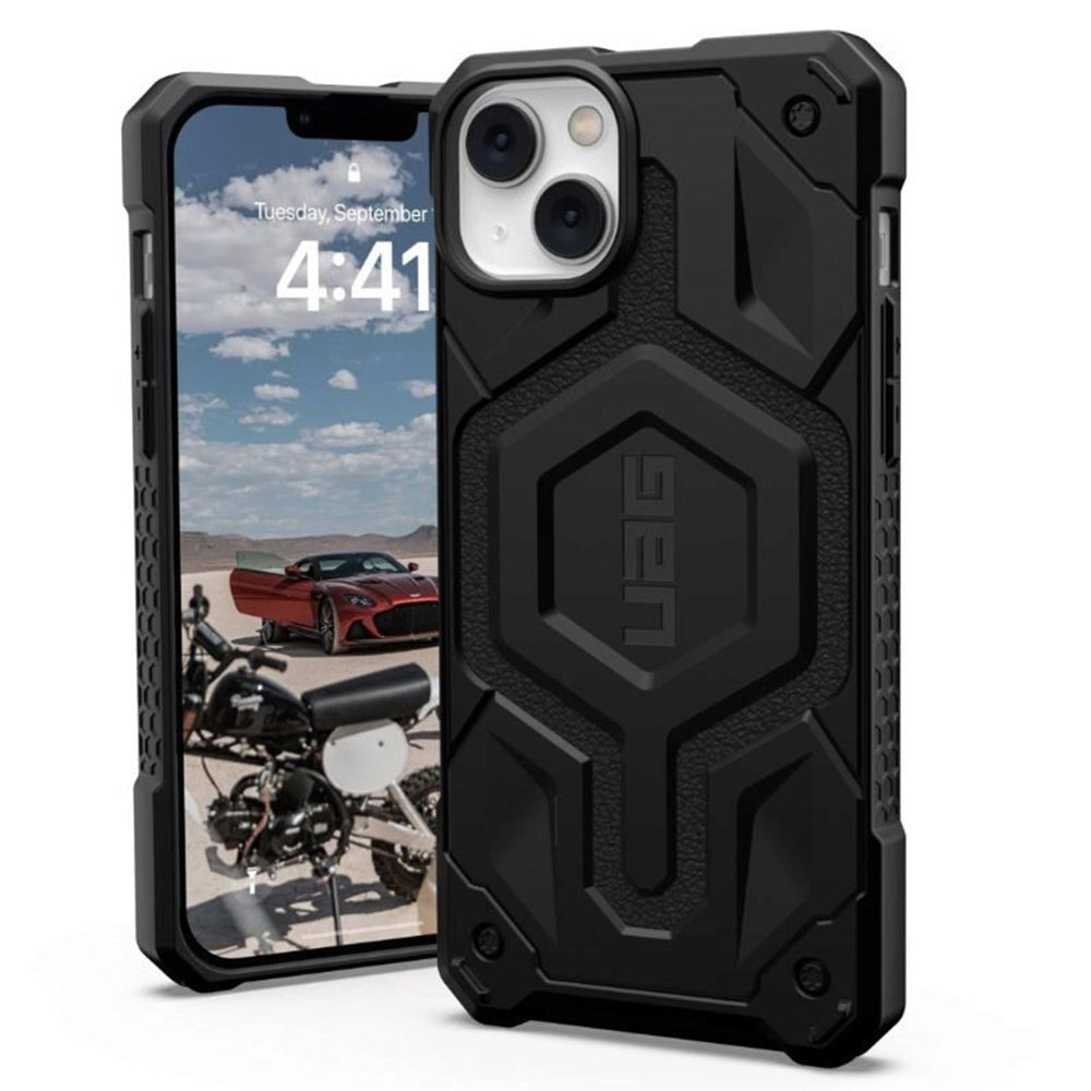 MagSafe-kuori Apple iPhone 14 Plus -puhelimelle, Urban Armor Gear, Monarch Pro, Musta