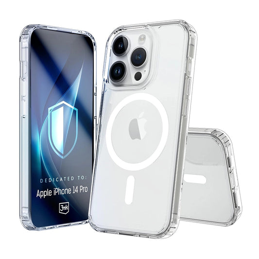 MagSafe-kuori Apple iPhone 14 Pro:lle, 3MK, Armor MagCase, Läpinäkyvä