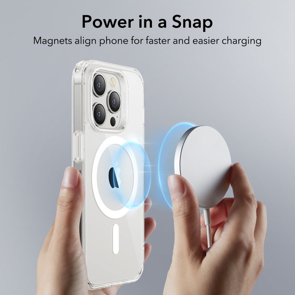 MagSafe-kotelo Apple iPhone 14 Prolle, ESR, Classic Hybrid, Läpinäkyvä