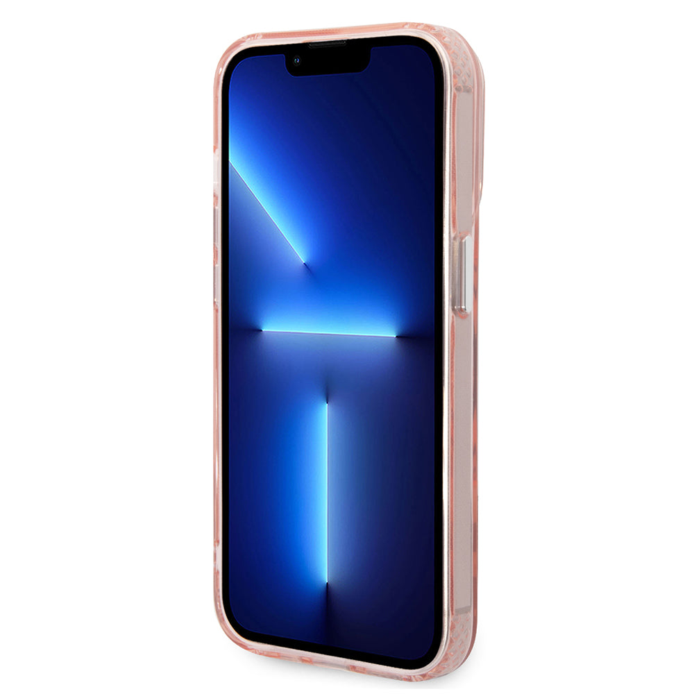 MagSafe-kotelo Apple iPhone 14 Prolle, Karl Lagerfeld, Karl & Choupette Aluminium, Pinkki