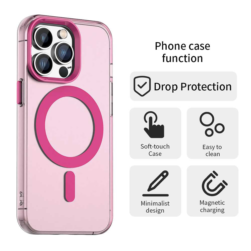 MagSafe-kuori Apple iPhone 14 Pro Maxille, Techsuit, CandyCase, Vaaleanpunainen