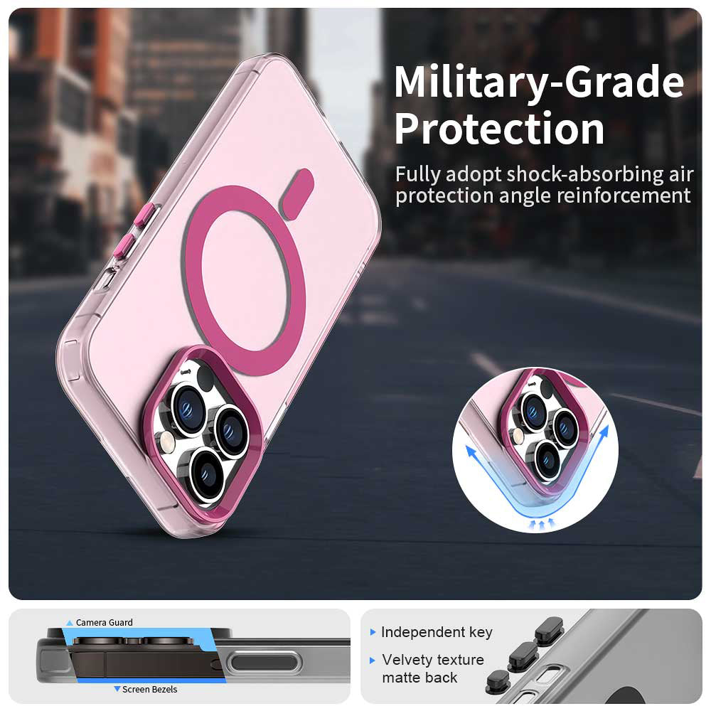 MagSafe-kuori Apple iPhone 14 Pro Maxille, Techsuit, CandyCase, Vaaleanpunainen