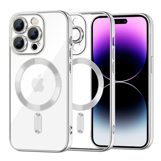 MagSafe-kuori Apple iPhone 14 Pro Maxille, Techsuit, Luxury Crystal, Hopea