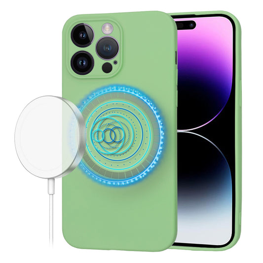 MagSafe-kuori Apple iPhone 14 Pro Maxille, Techsuit, SoftFlex, Vaaleanvihreä