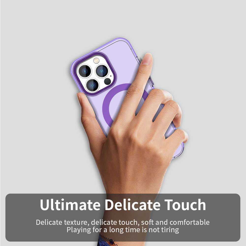 MagSafe Case for Apple iPhone 14 Pro, Techsuit, CandyCase, Purple