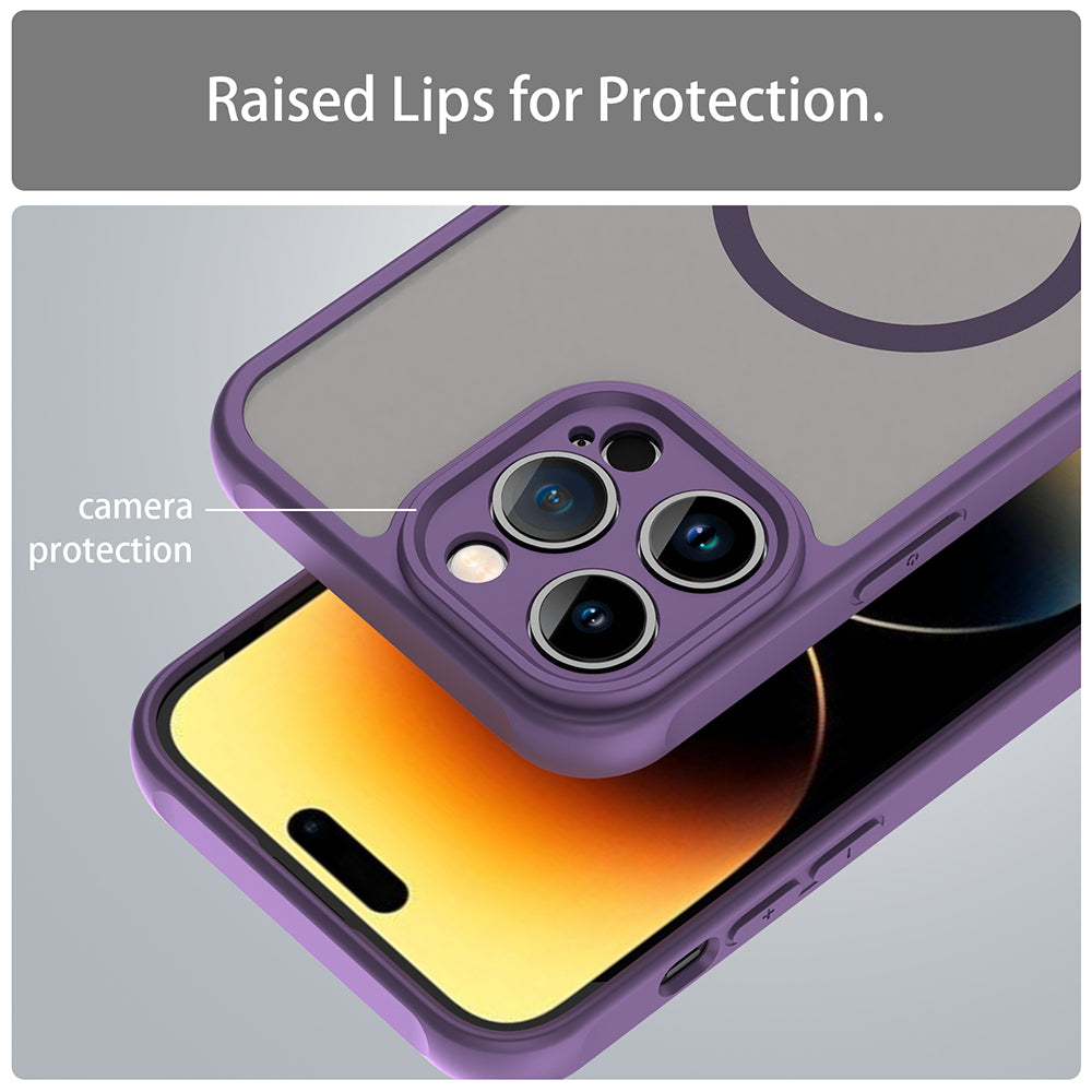 MagSafe-kuori Apple iPhone 14 Pro:lle, Techsuit, HaloFrost II, Violetti