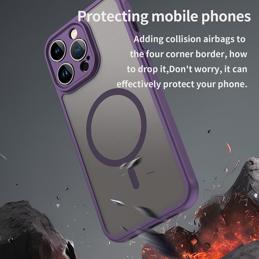 MagSafe-kuori Apple iPhone 14 Pro:lle, Techsuit, HaloFrost II, Violetti