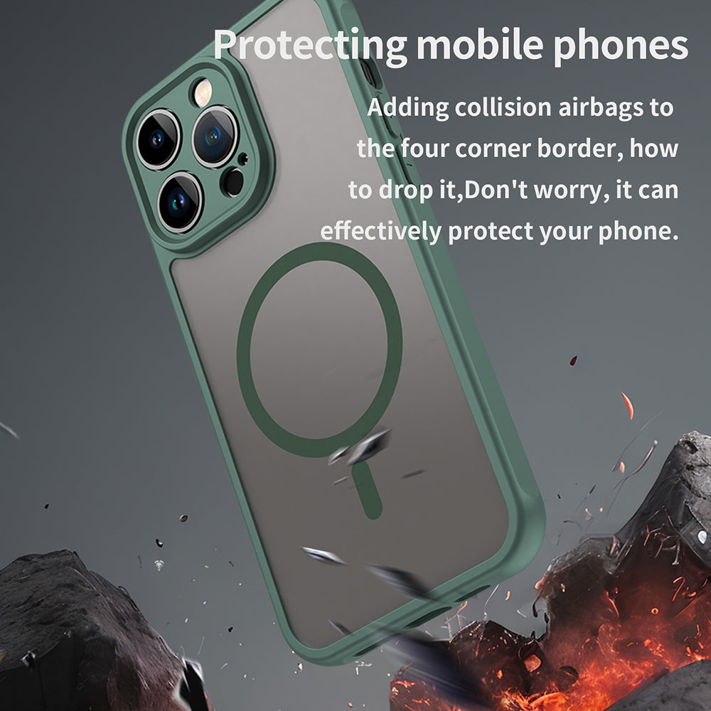 MagSafe-kuori Apple iPhone 14 Pro:lle, Techsuit, HaloFrost II, Vihreä
