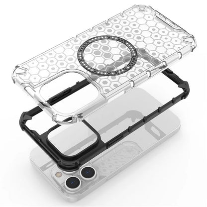 MagSafe-kuori Apple iPhone 14 Pro:lle, Techsuit, HoneyComb Shield, Musta